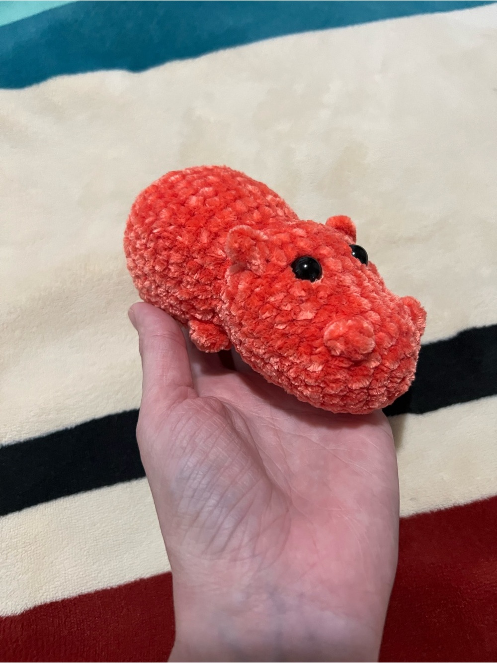 Small Plush Crocheted Hippo 🦛 - Picture 3 of 7